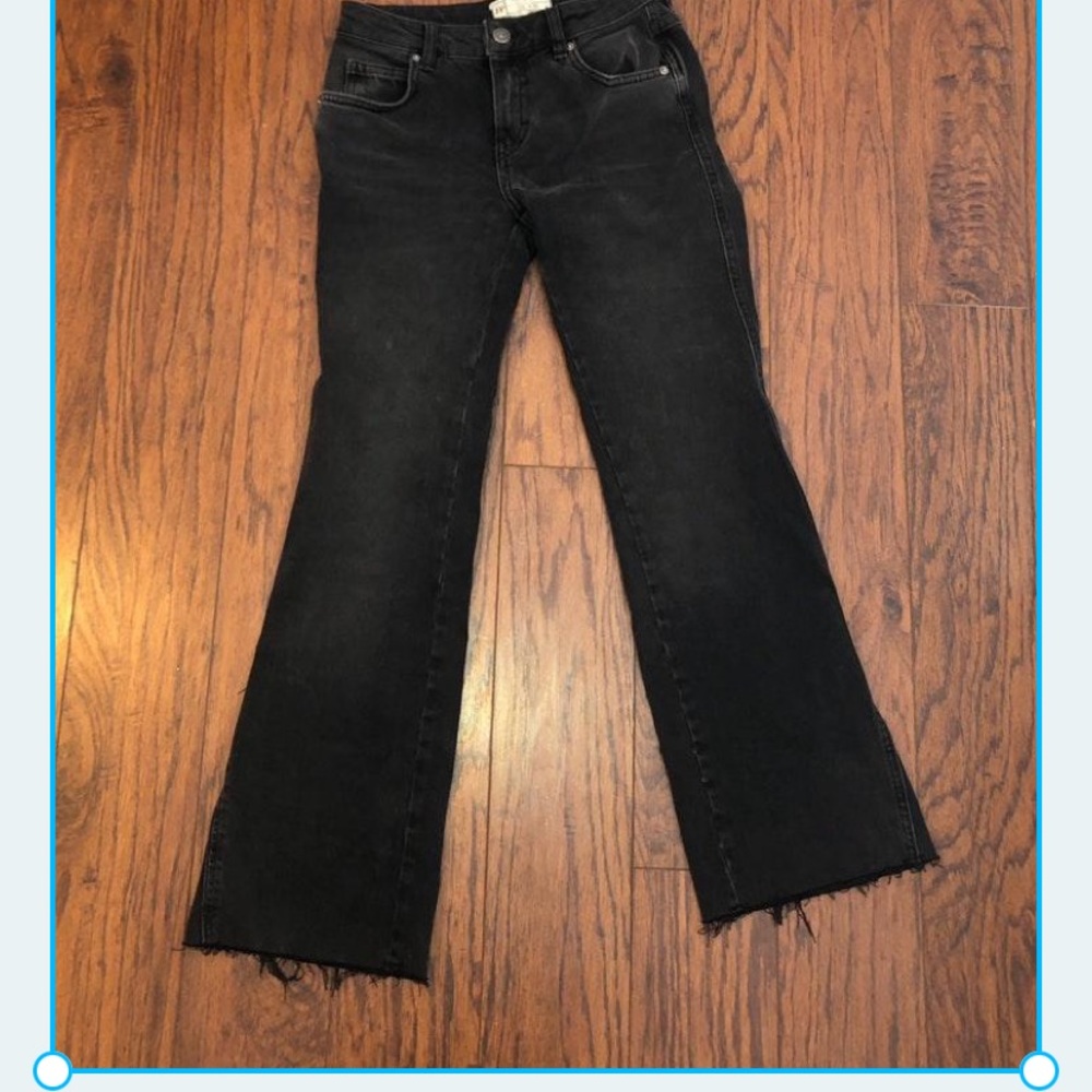 Free people black flare jeans